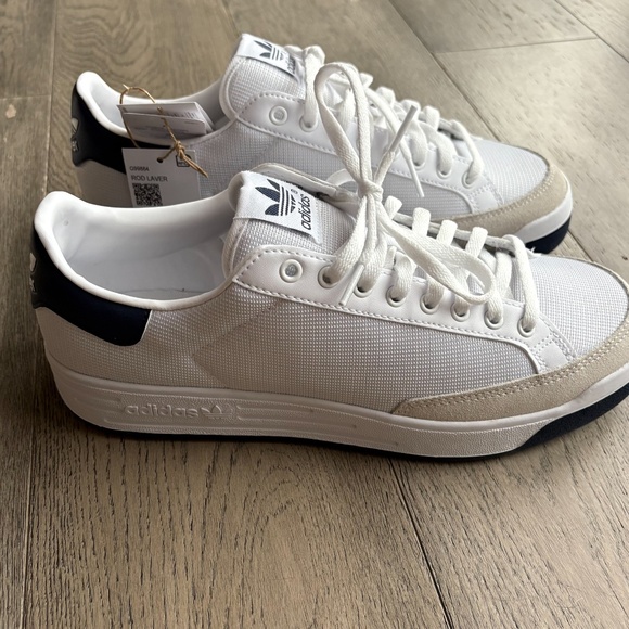 Adidas Originals Off White Rod Laver Trainers - New w Tags - Picture 6 of 10